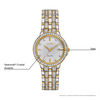 Ladies' Citizen Eco-Drive® Silhouette Crystal Two-Tone Watch with White Dial (Model: EW2344-57A)