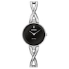 Thumbnail Image 0 of Ladies' Citizen Eco-Drive® Silhouette Crystal Bangle Watch With Black Dial (Model: EX1420-50E)
