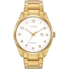 Thumbnail Image 0 of Men's Citizen Eco-Drive® Gold-Tone Watch with White Dial (Model: BM7322-81B)