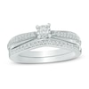 Thumbnail Image 1 of 0.23 CT. T.W. Diamond Bridal Set in Sterling Silver