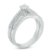 Thumbnail Image 1 of 0.23 CT. T.W. Diamond Bridal Set in Sterling Silver