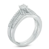 Thumbnail Image 2 of 0.23 CT. T.W. Diamond Bridal Set in Sterling Silver
