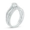 Thumbnail Image 1 of 0.23 CT. T.W. Diamond Split Shank Bridal Set in 10K White Gold