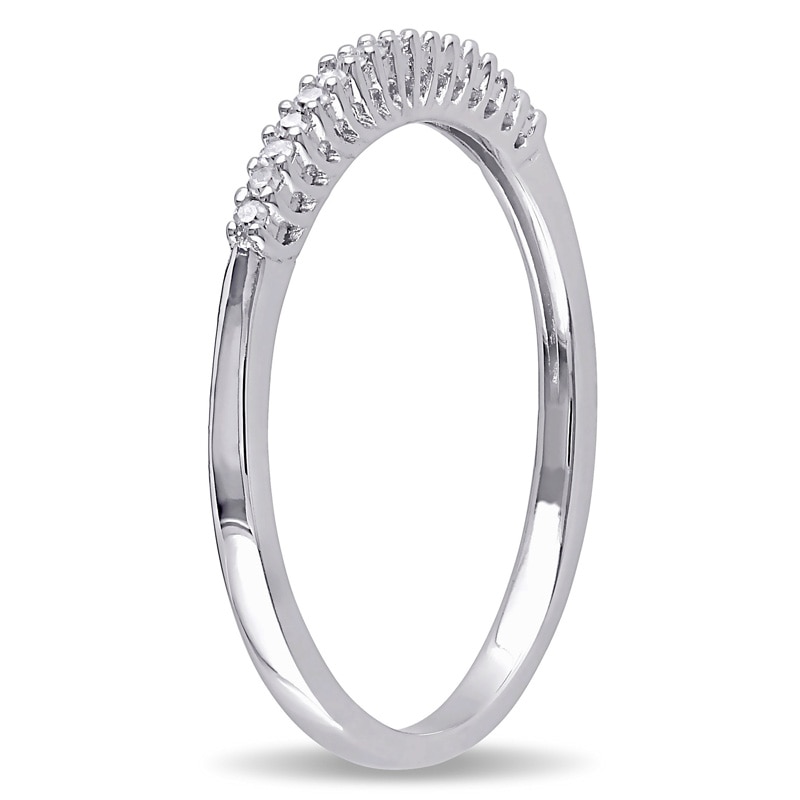 Main Image 2 of Ladies' Diamond Accent Anniversary Band in Sterling Silver