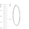 Thumbnail Image 2 of 40.0mm Hoop Earrings in Hollow 14K White Gold