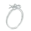 Thumbnail Image 1 of Diamond Accent Pinwheel Flower Ring in Sterling Silver