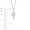 Ever Us™ CT. T.W. Two-Stone Diamond Bypass Pendant in 14K White Gold
