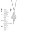 Thumbnail Image 1 of Ever Us™ 0.75 CT. T.W. Two-Stone Diamond Bypass Pendant in 14K White Gold - 19"