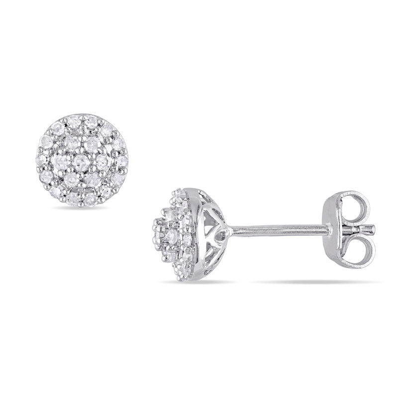 0.25 CT. T.W. Composite Diamond Stud Earrings in Sterling Silver|Peoples Jewellers