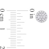 Thumbnail Image 2 of 0.25 CT. T.W. Composite Diamond Stud Earrings in Sterling Silver