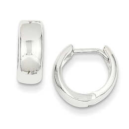 12.0mm Hoop Earrings in 14K White Gold