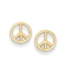 Thumbnail Image 0 of Peace Sign Stud Earrings in 14K Gold