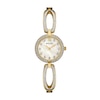 Ladies' Bulova Crystal Collection Gold-Tone Watch with Mother-of-Pearl Dial (Model: 98L225)