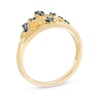 Thumbnail Image 1 of 0.12 CT. T.W. Black Diamond Crown Ring in 10K Gold