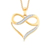 0.05 CT. T.W. Diamond Heart with Infinity Pendant in 10K Gold