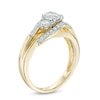 Thumbnail Image 1 of Celebration Canadian Ideal 1.00 CT. T.W. Diamond Three Stone Slant Engagement Ring in 14K Gold (I/I1)