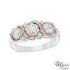 Thumbnail Image 1 of 1.00 CT. T.W. Diamond "S" Past Present Future® Engagement Ring in 14K Two-Tone Gold
