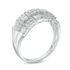 Thumbnail Image 1 of 0.70 CT. T.W. Baguette and Round Diamond Alternating Row Ring in 10K White Gold