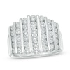 Thumbnail Image 0 of 1.95 CT. T.W. Diamond Linear Multi-Row Ring in 10K White Gold