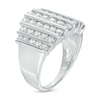 Thumbnail Image 1 of 1.95 CT. T.W. Diamond Linear Multi-Row Ring in 10K White Gold