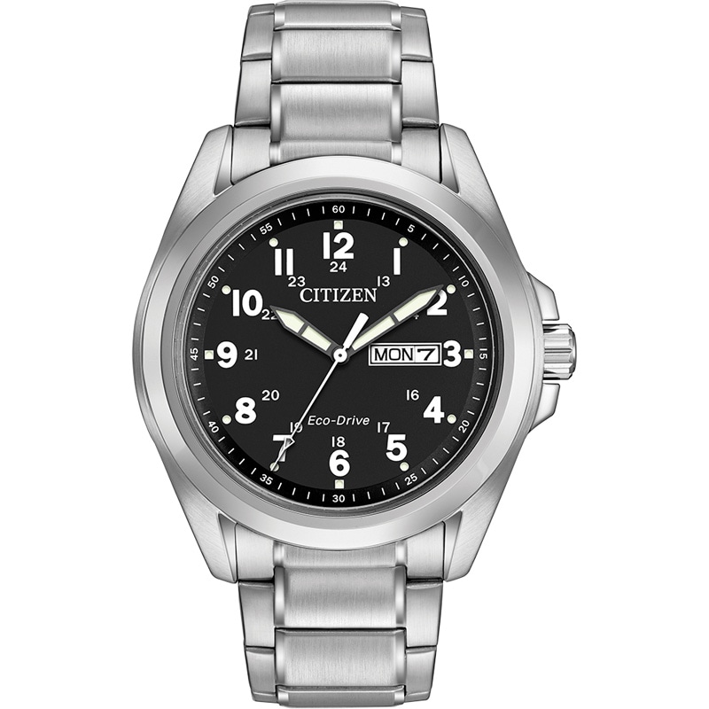 Men’s Citizen Eco-Drive® Watch with Black Dial (Model: AW0050-82E)|Peoples Jewellers