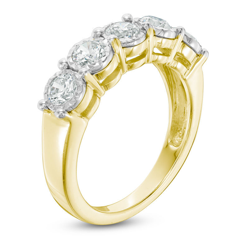 1.00 CT. T.W. Diamond Five Stone Anniversary Band in 10K Gold