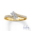 Thumbnail Image 0 of Ever Us™ 1.00 CT. T.W. Two-Stone Diamond Bypass Ring in 14K Gold