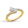 Thumbnail Image 1 of Ever Us™ 1.00 CT. T.W. Two-Stone Diamond Bypass Ring in 14K Gold