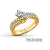 Thumbnail Image 3 of Ever Us™ 0.20 CT. T.W. Diamond Contour Band in 14K Gold