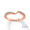 Thumbnail Image 1 of Ever Us™ 0.12 CT. T.W. Diamond Contour Band in 14K Rose Gold