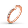Thumbnail Image 2 of Ever Us™ 0.12 CT. T.W. Diamond Contour Band in 14K Rose Gold