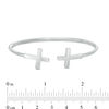 Thumbnail Image 2 of Open Cross Flex Bangle in Sterling Silver