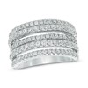 Thumbnail Image 1 of 0.95 CT. T.W. Diamond Five Row Anniversary Band in 10K White Gold