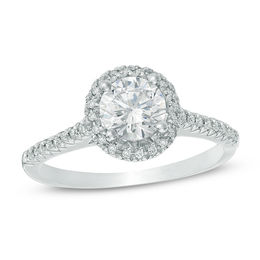 0.83 CT. T.W. Diamond Frame Engagement Ring in 10K White Gold