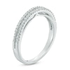 Thumbnail Image 1 of 0.09 CT. T.W. Diamond Two Row Anniversary Band in Sterling Silver