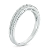 Thumbnail Image 2 of 0.09 CT. T.W. Diamond Two Row Anniversary Band in Sterling Silver