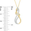 Thumbnail Image 2 of 0.15 CT. T. W. Diamond Infinity Pendant in 10K Gold