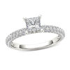 Thumbnail Image 1 of 1.10 CT. T.W. Princess-Cut Diamond Engagement Ring in 14K White Gold