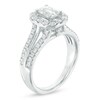Thumbnail Image 2 of Celebration Canadian Ideal 1.50 CT. T.W. Emerald-Cut Certified Diamond Octagonal Frame Engagement Ring in 14K White Gold (I/I1)