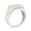Thumbnail Image 1 of Men's 0.50 CT. T.W. Composite Diamond Square Frame Ring in 10K Two-Tone Gold