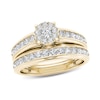 Thumbnail Image 1 of 1.50  CT. T.W. Diamond Frame Bridal Set in 14K Gold