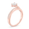 Thumbnail Image 1 of 0.65 CT. T.W. Diamond Two Row Swirl Engagement Ring in 14K Rose Gold