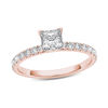 Thumbnail Image 0 of 1.00 CT. T.W. Princess-Cut Diamond Engagement Ring in 14K Rose Gold