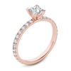 Thumbnail Image 1 of 1.00 CT. T.W. Princess-Cut Diamond Engagement Ring in 14K Rose Gold