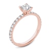 Thumbnail Image 2 of 1.00 CT. T.W. Princess-Cut Diamond Engagement Ring in 14K Rose Gold