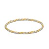 Thumbnail Image 1 of Textured Braid Slip-On Bangle in 10K Two-Tone Gold