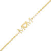 Thumbnail Image 1 of "MOM" with Heart Bracelet in 14K Gold