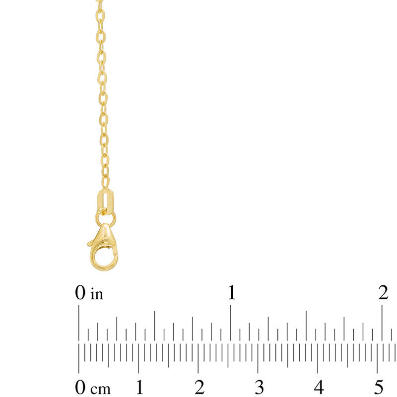 Main Image 2 of "MOM" with Heart Bracelet in 14K Gold