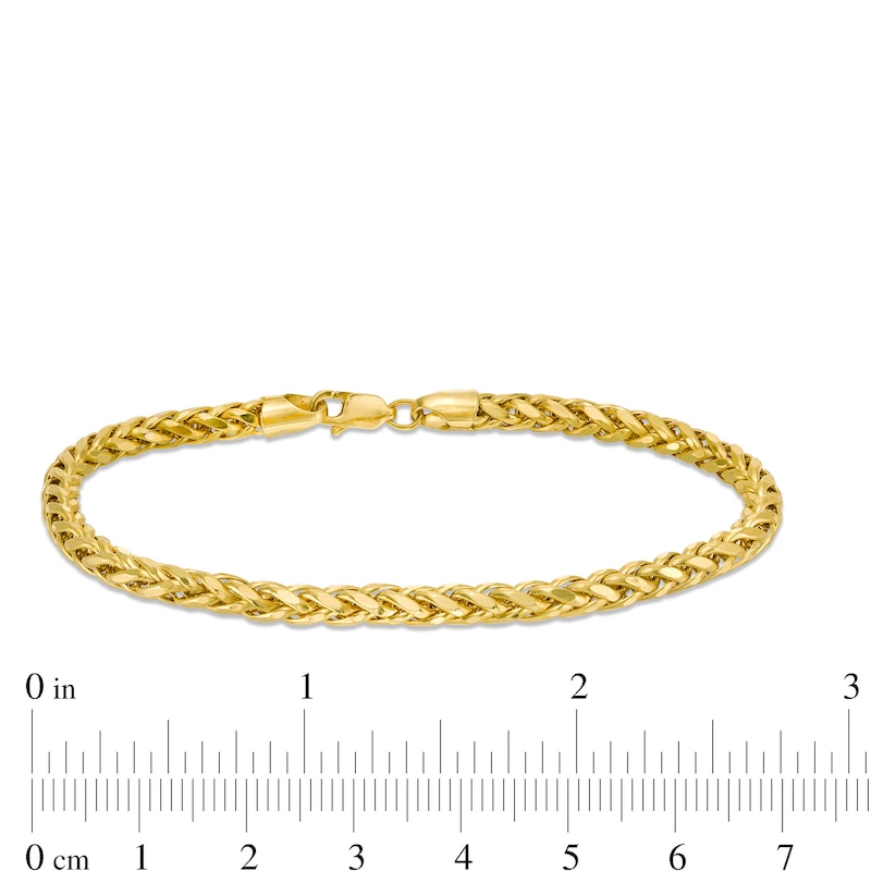 Main Image 4 of Men's 4.1mm Franco Snake Chain Bracelet in 10K Gold - 8"