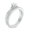 Thumbnail Image 2 of 0.45 CT. T.W. Diamond Bypass Bridal Set in 10K White Gold